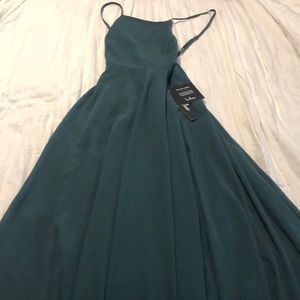 Dark Green Lulus Maxi Dress Mythical Kind of Love
